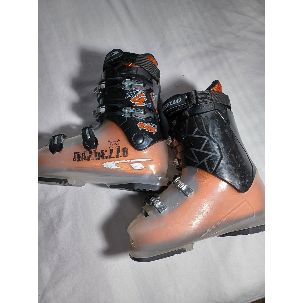 Dalbello Menace‎ 4 JR Alpine Ski Boots Kids Youth Boys Mondo 25 300mm Clear